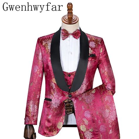 Gwenhwyfar New Design Purple With Golden Flower Suits Royal Pattern