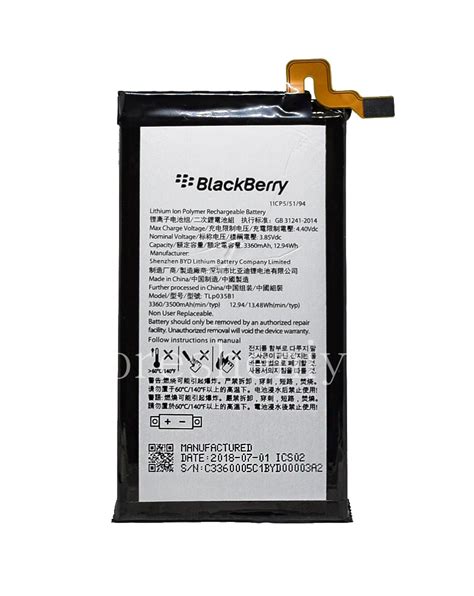 Original Battery Tlp035b1 For Blackberry Key2 — Everything For