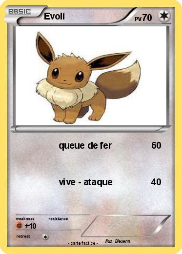 Pok Mon Evoli Queue De Fer Ma Carte Pok Mon