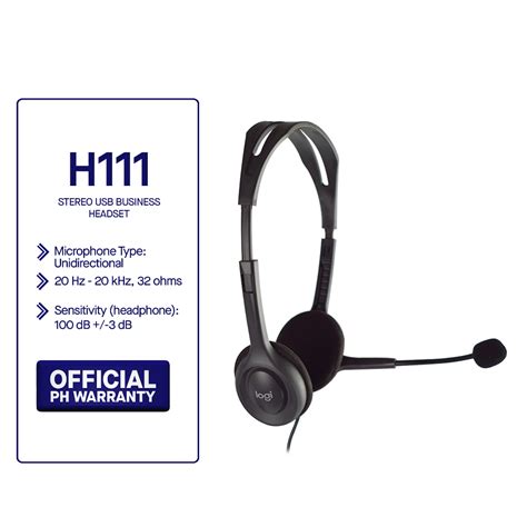 Logitech H111 3 5mm Multi Device Headset Over The Ear Headphones