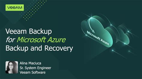 Veeam Backup For Microsoft Azure Backup And Recovery