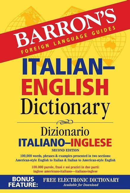 Barrons Bilingual Dictionaries Italian English Dictionary Edition 2