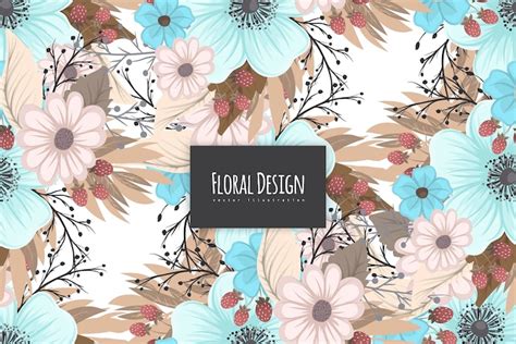 Premium Vector Seamless Floral Pattern In Vector