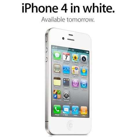 Apple officially announces the White iPhone 4, available tomorrow.