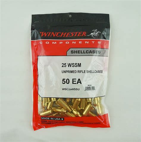 Winchester Wssm Unprimed Brass Shellcases