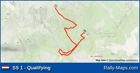 SS 1 Qualifying Stage Map HunGarian Baja 2022 Rally Maps