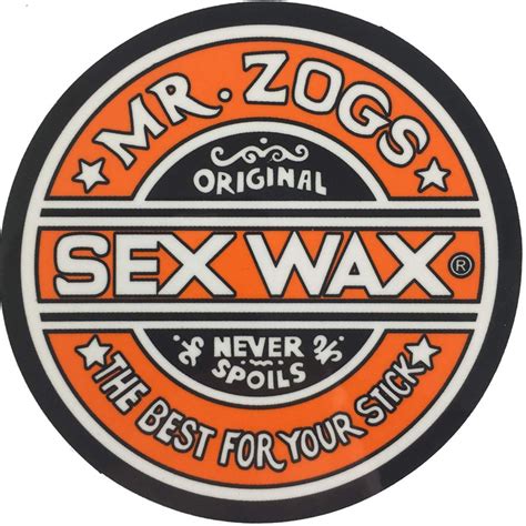 Sex Wax Mr Zogs Logo Sticker Quality Surfboards Hawaii