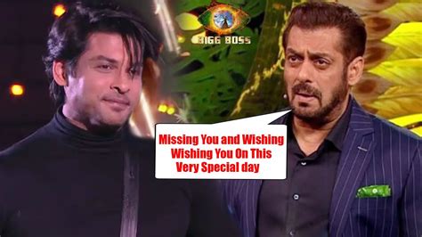 Salman Khan Remembers Sidharth Shukla Says You Left Us Too Soon Bigg