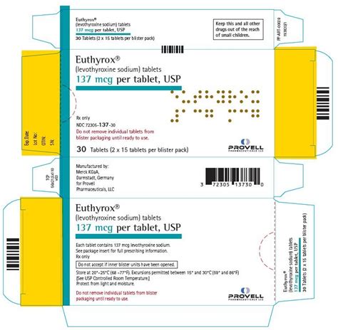 Euthyrox Package Insert Drugs