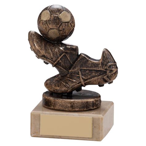 Agility Boot Ball Football Trophy Bronze Gold Mm Tr B