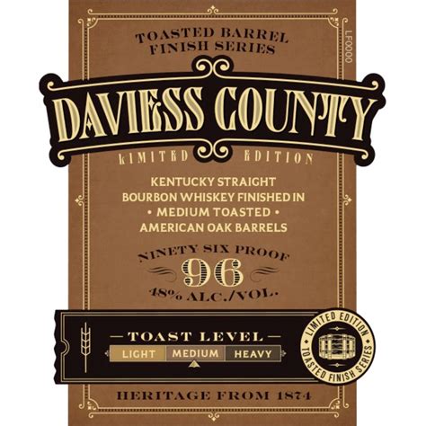 Buy Daviess County Medium Toasted Straight Bourbon Limited Edition