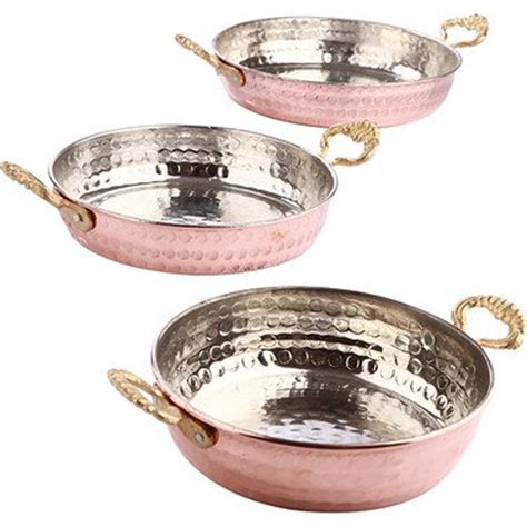 2pcs Copper pans, Traditional Copper Pans, Hammered Copper P | Inspire Uplift