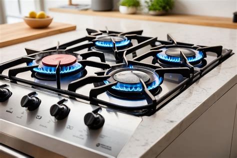 premium photo close   kitchen gas stove   kitchen