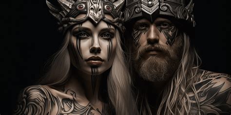 Traditional Viking Head Tattoo