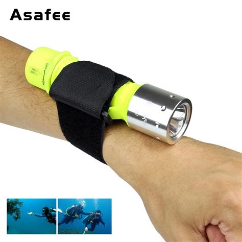 Asafee Fl D Portable Backup Dive Light Scuba Diving Flashlight Led