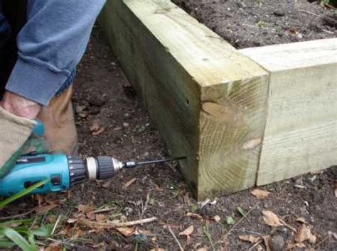 How To Fix Sleepers For Raised Beds