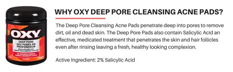 OXY Deep Pore Cleansing Acne Pads With Salicylic Acid For Stubborn