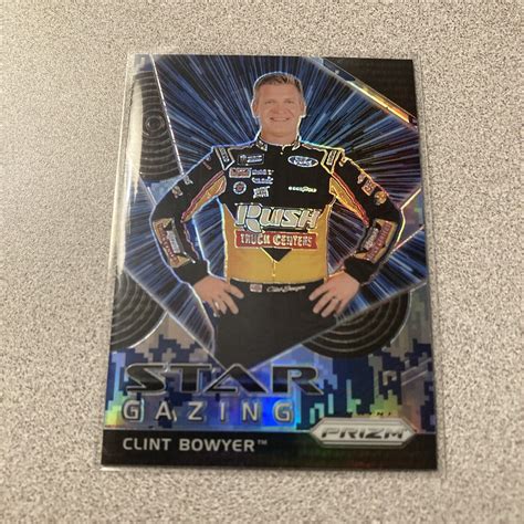 Clint Bowyer 2018 Panini Prizm Racing Star Gazing Blue Camo NASCAR