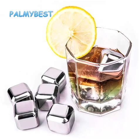 Stainless Steel Reusable Ice Cubes for Keep Drinks Cool Reusable Frozen ...