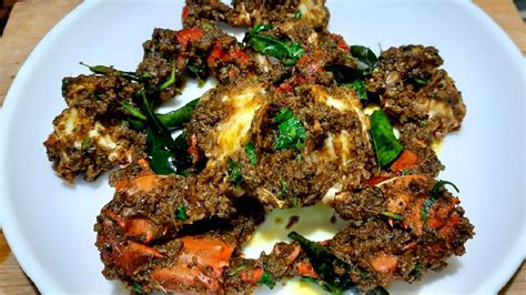 Crab Fry Nandu Varuval Tasty Chettinad Crab Fry Recipe Cooking