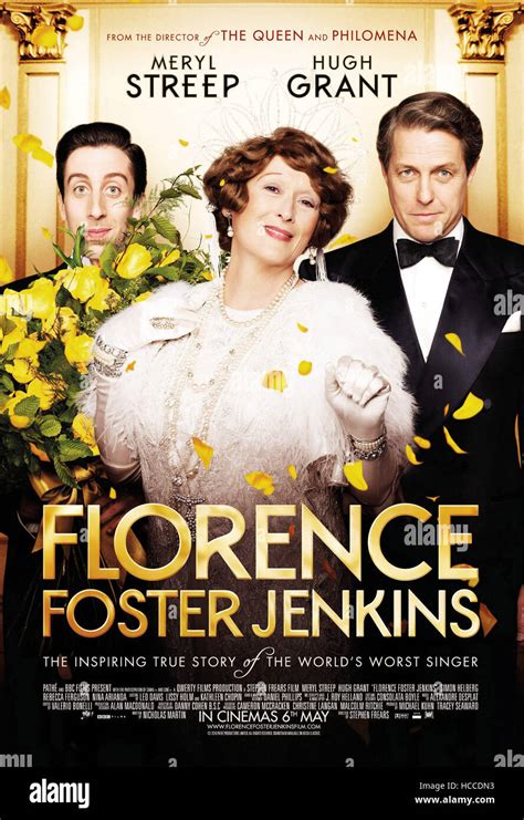 FLORENCE FOSTER JENKINS, British poster art, from left: Simon Helberg, Meryl Streep as Florence ...