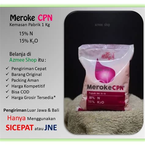 Jual PUPUK MEROKE CPN KNO MERAH BUNGA BUAH Shopee Indonesia