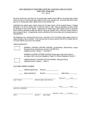 Fillable Online Wgfd Wyo Wyoming Game And Fish Raptor Capture Form Fax