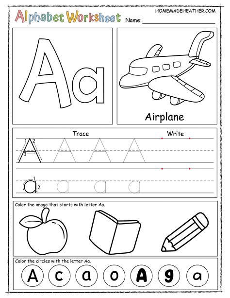 Free Alphabet Printable Worksheets Homemade Heather Worksheets Library