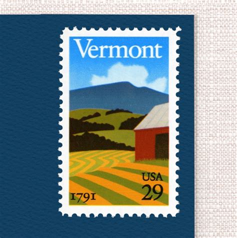 29 Vermont Statehood Pack Of 25 Unused Stamps From 1991