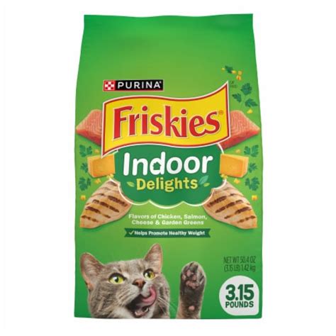 Purina Friskies Indoor Delights Adult Dry Cat Food Chicken Salmon