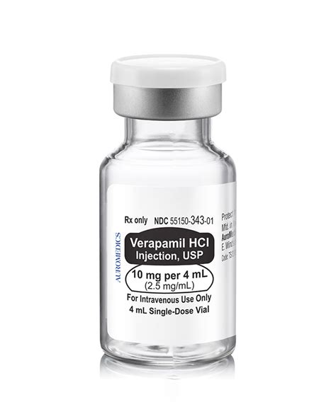 Verapamil Hcl Injection Usp Sdv Eugia Us