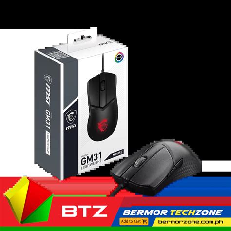 MSI CLUTCH GM31 LIGHTWEIGHT Gaming Mouse | Bermor Techzone