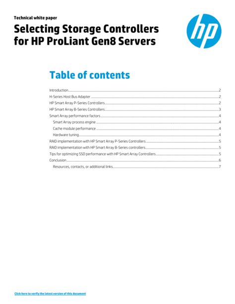 Selecting Storage Controllers for HP ProLiant Gen8 Servers