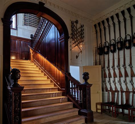 Grand Stairway Inside The Governors Palace At Colonial Williamsburg In