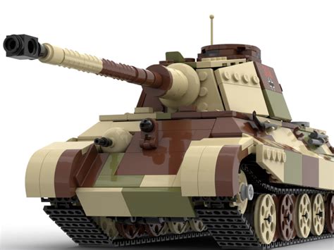 Lego Moc Tiger Ii Ausf B Heavy Tank Summer Camouflage By