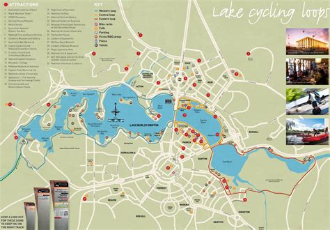 Canberra sightseeing map - Ontheworldmap.com