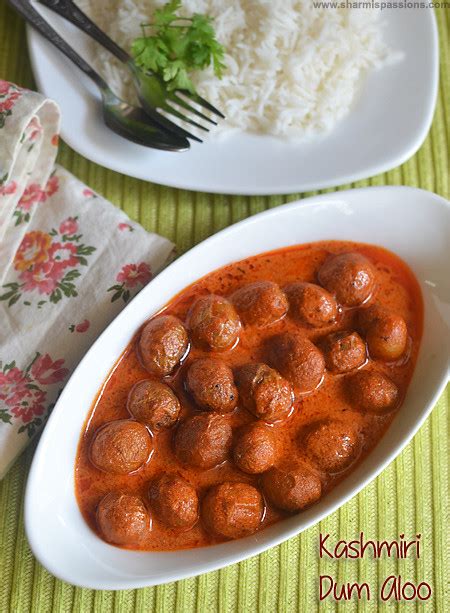 Kashmiri Dum Aloo Recipe - Sharmis Passions