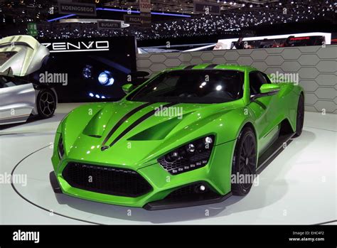 New Zenvo Sports Car At Geveva Motor Show 2015 Stock Photo Alamy