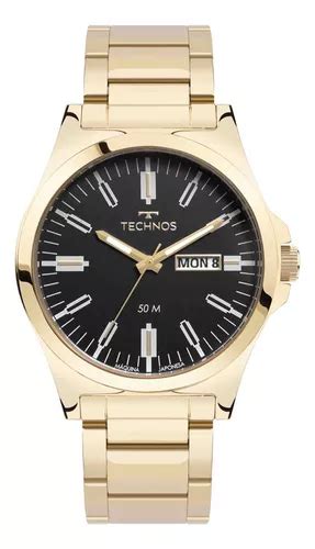 Reloj Pulsera Technos Steel Rel Gio Technos Masculino Steel Dourado