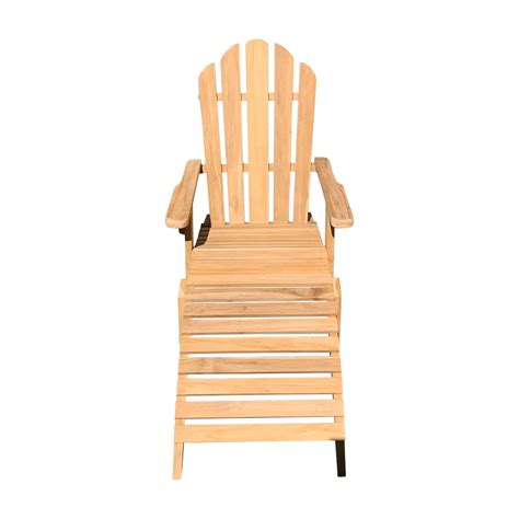 Ala Teak Wood Adirondack Chair with Ottoman – ALA TEAK