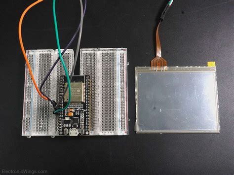 4 Wire Resistive Touch Screen Interfacing With ESP32 ESP32