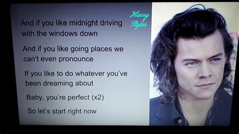 One Direction "Perfect" Lyrics - YouTube