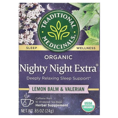 Traditional Medicinals Organic Nighty Night Extra Lemon Balm