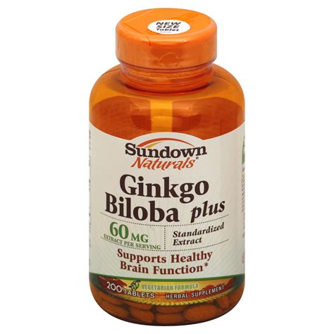 Nature S Bounty Ginkgo Biloba 120 Mg Capsules 100 Capsules Health