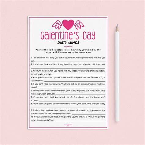 Galentines Games Bundle Editable Galentines Day Games Printable Dirty