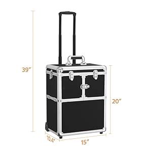 Amazon Yaheetech Professional Makeup Train Case Travel Makeup