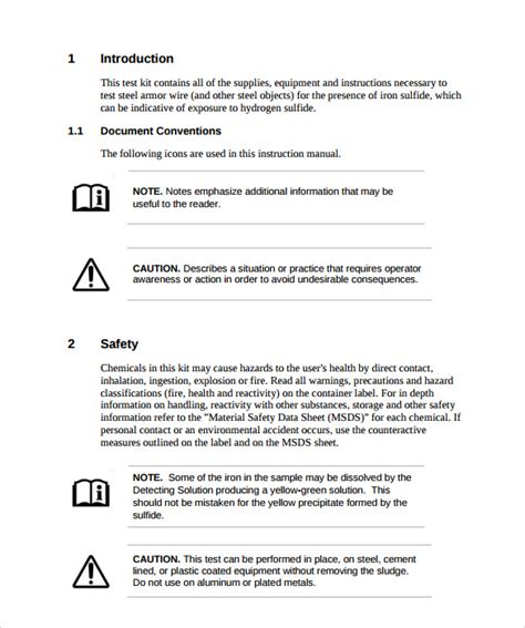 Free 13 Sample Instruction Manual Templates In Pdf Ms Word