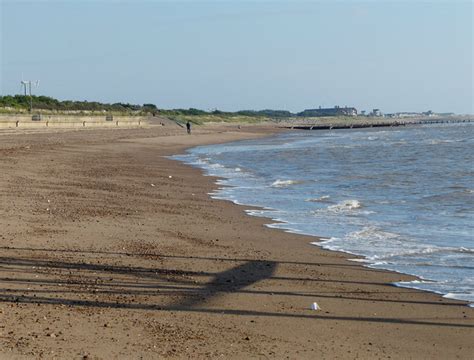 View North Along Skegness Beach © Mat Fascione Geograph Britain And Ireland