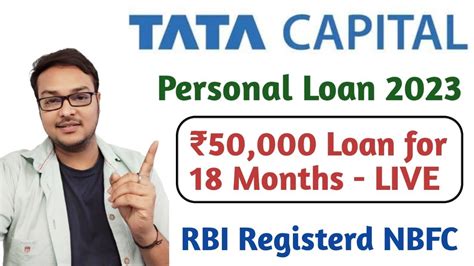 Tata Capital Personal Loan Apply Online Rs For Months Live