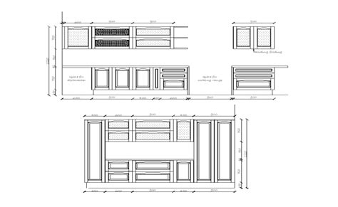 4 Burner Kitchen Gas Stove Cad Blocks Cadbull